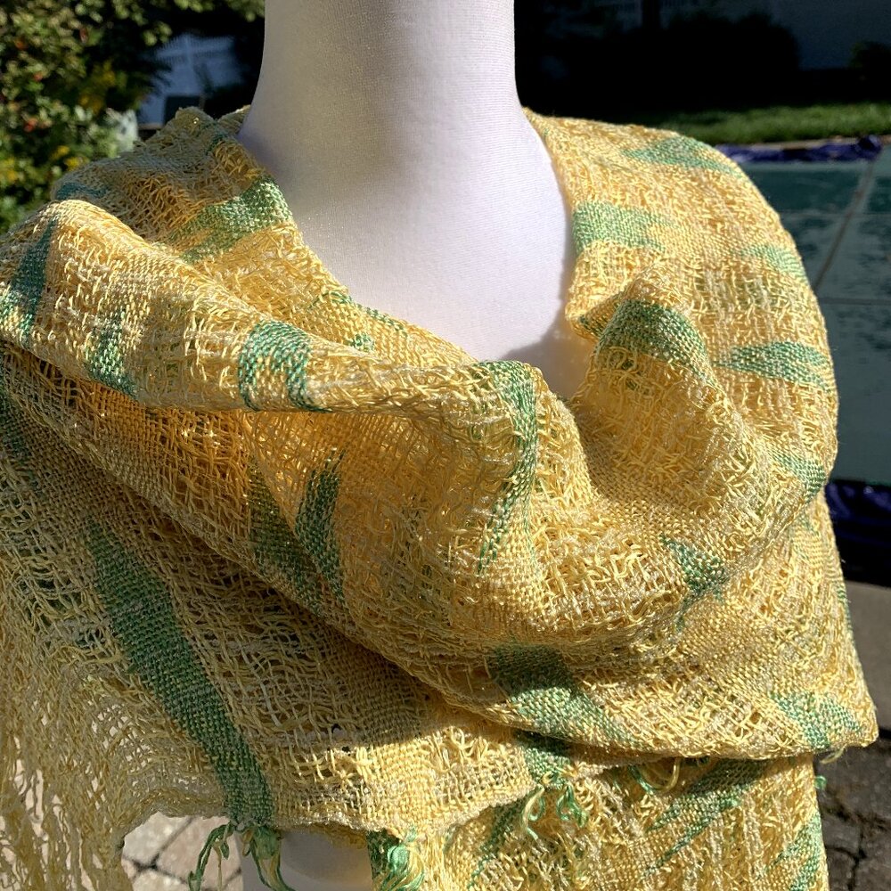 FIRM PRICE Hand Woven Long Scarf - Picture 2 of 11